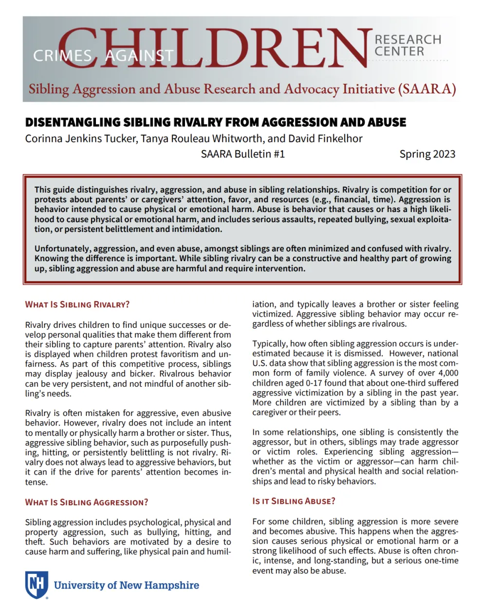 Disentangling Sibling Rivalry from Aggression and Abuse | Sibling ... - Hyperconnectivity And Sibling Aggression In Informal Play